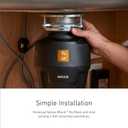 Moen Chef Series 1 HP Continuous Feed Garbage Disposal, Power Cord Included, EX100C