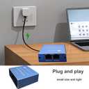 10 x Network Switch Ethernet Splitter 1 to 2 High Speed 1000Mbpswith USB Power CableHigh Speed Ethernet Switch for Cat5/5e/6/7/8 Cable[2 Devices Simultaneously Networking