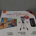 iLive Cinema Pop Up Movie Kit, Projector, Projection Screen, Bluetooth Speaker, Tripod Bundle