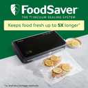 FoodSaver Vacuum Sealer Machine, Automatic Bag Detection, Sous Vide Friendly, with sealer bags, roll, handheld vacuum sealer, black
