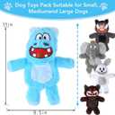 Bzonsmart Squeaky Dog Toys.Tough Plush Chew Toys for Dogs.Interactive Dog Toys to Keep Puppies Medium Large Breed Dogs Busy ..Durable Anti-Boredom Dog Toys for Teething & Playtime.