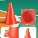 GHB Soccer Cones 7" of 12 Pack Disc Soccer Sport Cones Training Field Marker Agility Cones for Basketball, Coaching, Practice Equipment Includes Drills Guide
