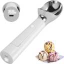Heated Ice Cream Scoop Rechargeable, 158Electric Ice Cream Scooper, IP67 Waterproof Icecream Scoop with LED Display for Hard Ice Cream, Gelato & Party Desserts