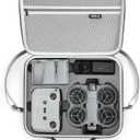 Startrc Carrying Case for DJI Neo 2 Accessories, Portable PU Protective Shoulder Bag for DJI Neo 2 Fly More Combo, Compatible with RC-N3/RC-N Remote Controller