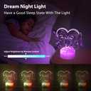 Stitch Night Light for kids: Two-Color Lighting Effects, 32 Changing 3D Illusion LED Lamp with Remote & Touch Control,Stitch Gifts for Girls,Boys,Cute Bedroom Decor for Birthday Christmas Party