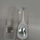 Boncare 9 Seconds Basal Body Thermometer for Ovulation, Oral Thermometer for Adults and Kids - Accurate Rectal Thermometer, with Fever Alarm and Large Display (Rice-White)