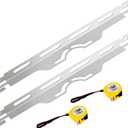 Wheel Alignment Tool, Heavy Duty Toe Alignment Tool Plates, 2PCS Stainless Steel Accurate Wheel Alignment Measurements for Vehicles, Includes 2 Measuring Tapes