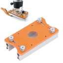 Wood Router Table Insert Plate, Aluminum Woodworking Benches Router Slotting Positioning Bracket Plate Router Table Mounting Plate for 65mm Trimmer