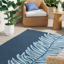 HD Outdoors 5x7 Woven Rug- Palm Feather