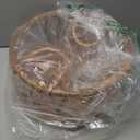 Kate Newborn Photography Props Rattan Circular Basket Handcrafted Bed Mini Bed for Baby Photography Posing Props Photoshoot