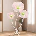 Giant Flowers for Decoration 5.7FT Large Giant Flowers Huge Artificial Flowers with Standing Base Handmade Artificial Giant Flower for Wedding Birthday Party Banquet Background Decor