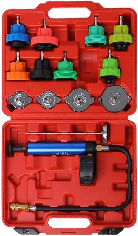 14pcs Cooling System Pressure Tester kit Automotive Radiator Pressure Tester for Motorcycle Car Truck