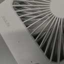 JISULIFE Desk Fan Battery Rechargeable, 4500mAh 180Foldable Portable Personal Fan, 4 Speeds Adjustable Long Battery-life for Home Office Travel Outdoor Gifts for Women Men-White