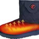 Heated Slipper Boot for Men and Women – Upgraded 2024 Edition Rechargeable Foot Wear with 3 Temperature Settings Keep Feet Warm up to 11 Hours Unisex