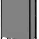 GRANNY SAYS 80L Slim Laundry Hamper with Silent Brake Wheels, Sturdy Metal Frame & Handle, Rolling Laundry Basket for Laundry Room, Bedroom, Bathroom, or RV  Suited for Singles or Couples, Grey