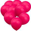 Fuchsia Balloons 50 Pack, 12 Inch Hot Pink Latex Balloons For Birthdays, Weddings, Baby Showers, Holidays