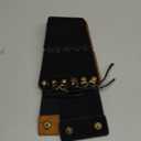 JASGOOD Women Elastic Corset Waist Belt Lace-up Tied Waspie Corset Suede Belts for Dress Halloween Costume (Fits Waist 30"-33", Black)