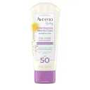 Aveeno Baby Continuous Protection Zinc Oxide Mineral Sunscreen Lotion for Sensitive Skin, Broad Spectrum SPF 50, TearFree, Sweat & WaterResistant, ParabenFree, TravelSize, 3 fl. oz