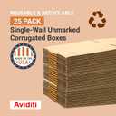 BOX USA Shipping Boxes Large 20"L x 6"W x 6"H 25-Pack - Corrugated Cardboard Box for Moving, Mailing, Packing, Packaging and Storage