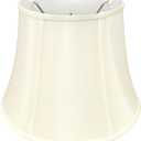 Royal Designs, Inc. BS-708U-12EG Modified Bell Basic Lamp Shade with UNO Threaded Fitter, 7.5 x 12 x 9.5, Eggshell