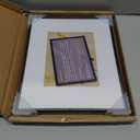 8.5x11 Picture Frame, Black Modern Thin Aluminum Metal Photo Frame with HD Glass, Fits 5x7 with Mat or 8.5 x 11 without Mat, for Tabletop and Wall Mounting, 1 Pack