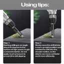 2 x Mgtgbao 3/4 Inch (19mm) Dry Diamond Core Drill Bits, Vacuum Brazed Diamond Hole Saw Kit for Porcelain Ceramic Tile Granite Marble Stone Brick Glass with 5/8-11 Thread