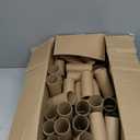 100 Pack Toilet Paper Rolls for Crafts Round Thick Cardboard Tubes Empty Paper Towel Rolls for Crafts Arts 3.7inch x 1.55inch (Brown-100pc)