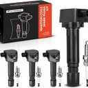 A-Premium Set of 4 Ignition Coil Pack and Iridium Spark Plugs Compatible with Honda Civic 2006-2011 L4 1.8L