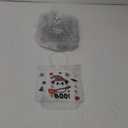 Motipuns 24 Pcs Halloween Clear Plastic Gift Bags with Handles, Small Treat Reusable PVC Pumpkin Party Favor Bags Bulk, Black Orange Tote Bag for Halloween Trick or Treat, 7.87 x 7.87 Inch