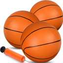 Umnodobn Mini Basketball for Indoor Mini Basketball Hoop, 7" Soft Rubber Replacement Basketballs Toy for Kids Adults, Pool Beach Ball for Outdoor Inflatable Pool Beach Game