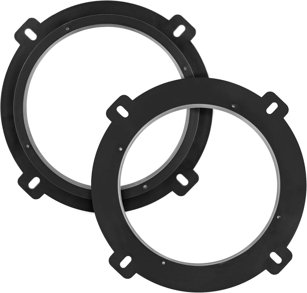 NuIth Front Rear 6.5 inch Door Speaker Adapter Spacer Ring for 2004-2009 KIA/2010-2013 Hyundai, 6.5"-6.75 Speaker Adapter Brackets for Aftermarket Speaker Installation