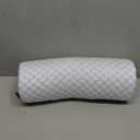 Neck Roll Pillow for Neck Pain Relief - Memory Foam Neck Support Pillow for Bed | Round Neck Pillow for Sleeping, 15.7 * 6 * 6 inch (Cool-Blue)