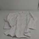  Men's Dress Shirt Regular Fit Long Sleeve Spread Collar (19.5" Neck 37"-38" Sleeve, White)