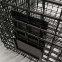 4 PackExtra Large Wire Handmade Storage Basket for Organizing Household Goods,Pantry Organization,Bathroom countertop,Laundry,Wardrobe Storage Basket,Black