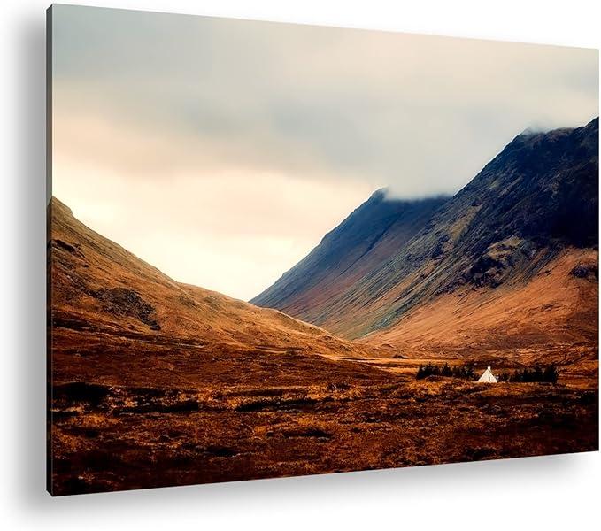 Framed Canvas Wall Art Iceland Hills II by Laura Marshall, Framed Wall Art Canvas, Landscapes Artwork, Modern Decor, Large Poster Painting for Living Room, Bedroom, Bathroom, Kitchen
