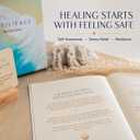 Journal Prompt Cards for Anxiety and Stress Relief | 55 Nervous System-Safe Affirmations + Guided Prompts, By a Nervous System Educator, Lined Journal & Wooden Stand Included