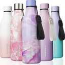 BJPKPK Insulated Water Bottles, 25 oz Stainless Steel Metal Water Bottle with Strap, BPA Free Leak Proof Jugs, Mugs, Flasks, Reusable Thermal Flasks for Sports & Travel, Dawn: Home & Kitchen