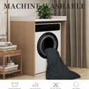 Easy-Going Oversized Flannel Wearable Blanket Hoodie for Adults, One Size Fits All (Lao_dark Gray)