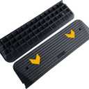 Rubber Threshold Ramp for Doorways Heavy Duty 3.8cm 1.5" Rise Wheelchair Ramp, 1 Pack Recycled Rubber Power Curb Ramp for Door Threshold Wheelchair Scooter Ramp Curb Ramp (RTR38)