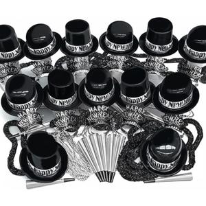 Silver Showboat New Years Party Kit for 100 Guests For New Year Eve Party.