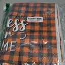 Preboun 6 Pack Thanksgiving Kitchen Towels Autumn Hand Towels Fall Flower Bathroom Dish Cloths Buffalo Plaid Bowknot Sunflower Pumpkin Absorbent 16 x 24 Inch(Turkey,Orange)