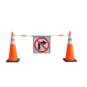 24"X24" Nonreflective Cone Bar Roll-Up Sign