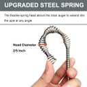 Drain Auger, Clog Remover with Drill Adapter, 25 Feet Flexible Plumbing Snake Use Manually or Powered for Kitchen,Bathrom and Shower Sink, Comes with Gloves(Gray)