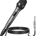 TONOR Professional Vocal Microphone for Singing, Dynamic Handheld Wired Karaoke Mic, Cardioid Studio Microfono with 4.5M XLR to 1/4" Cable, for Speakers/Mixer Machine/Amp/Speech/Karaoke and Outdoors