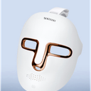 Red Light Photon Facial Mask, Wireless Rechargeable & Ergonomic Design with NIR, Portable for Home & Travel, Gold
