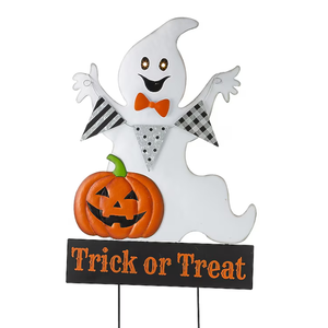 Glitzhome 2.67-ft Lighted Ghost Yard decoration