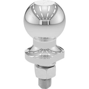 CURT 40097 Chrome ATV, UTV, Lawn Tractor Hitch Ball, 2,000 lbs, 2-Inch Diameter, 5/8 x 1-3/4-Inch Shank
