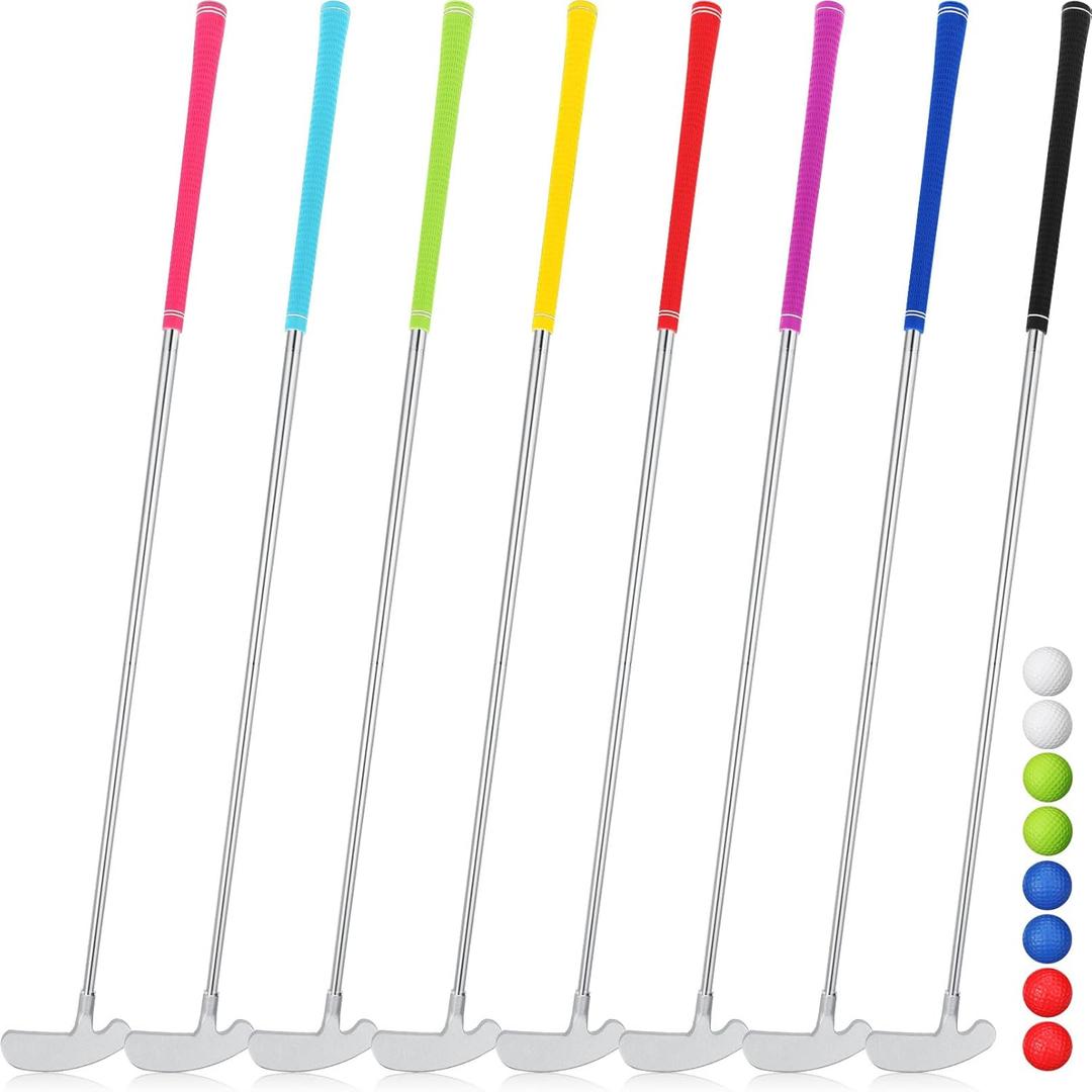 8 Pack Golf putters for Men and Women Detachable Golf Grip Two Way Kids Golf Putter with 8 Golf Balls Putter Bulk for Right Left Handed Golfers Golf Clubs Set for Junior Adults(35 inch)