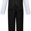 Visaccy Boys Suits Slim Fit Dress Clothes Ring Bearer Outfit 4