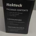 Nekteck Shiatsu Neck Massager with Heat for Pain Relief Deep Tissue, 2026 Upgraded 3D Back Shoulder Kneading Massage Pillow, Body Muscle Relaxation Tool Gifts for Him Her Mom Dad, Gray (NOT Cordless)